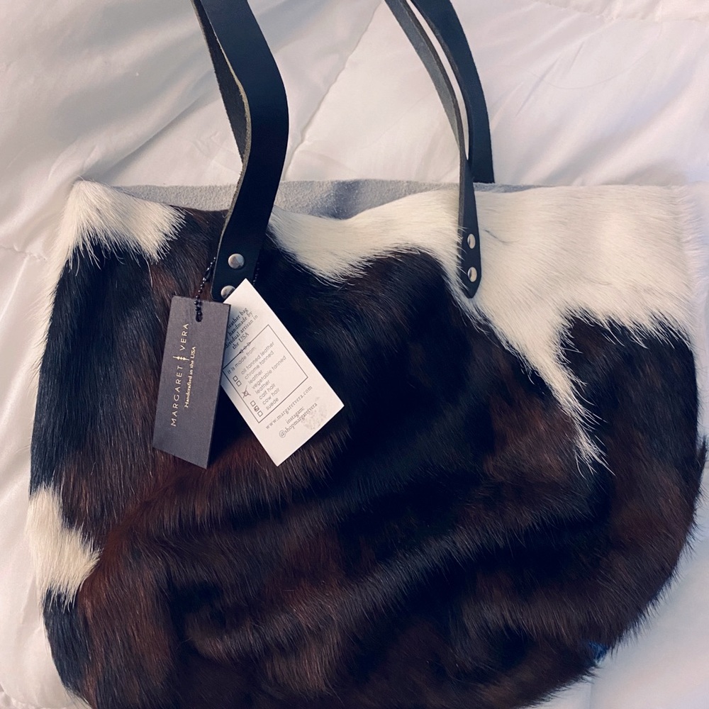Real cowhide purse